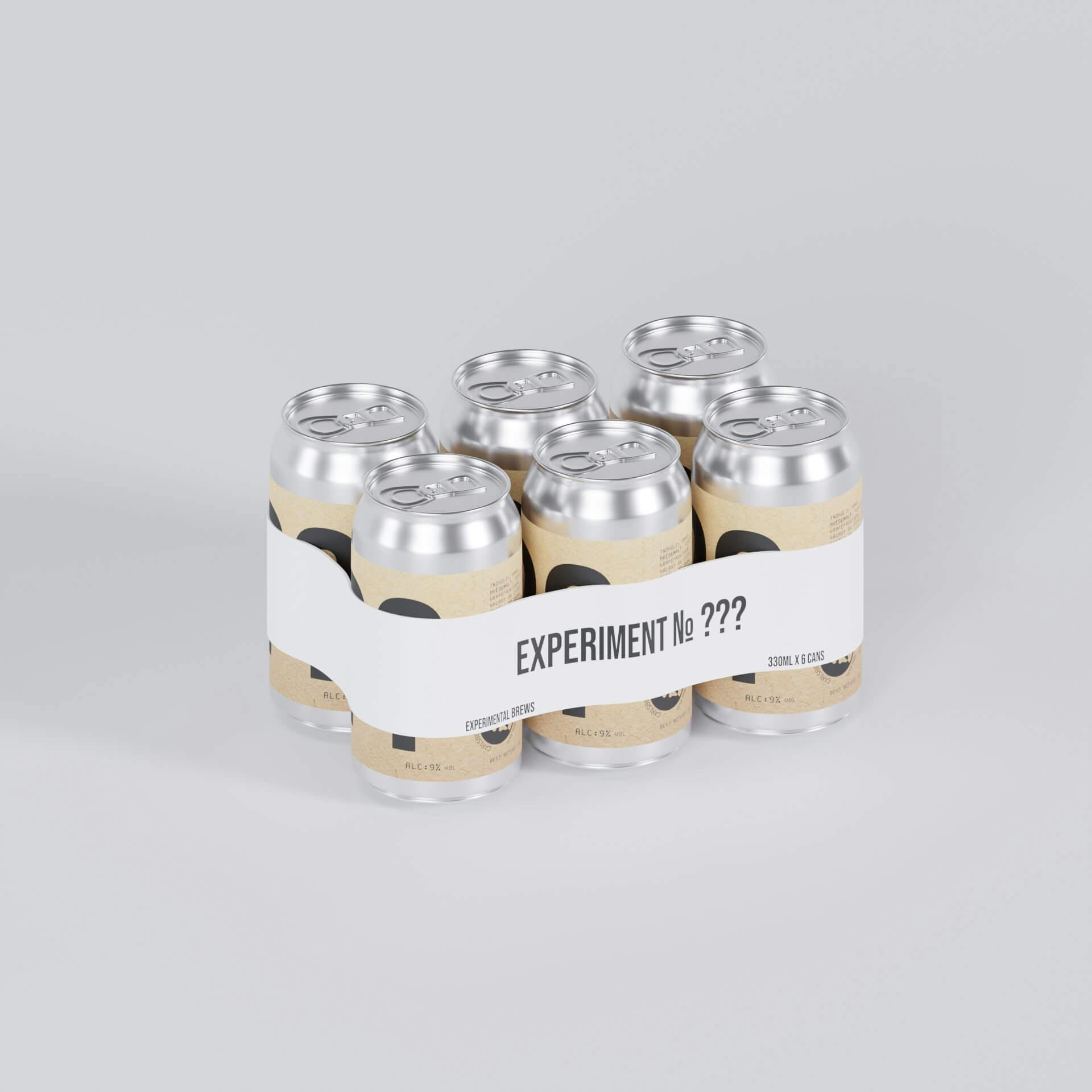 ExBrew beer six-pack